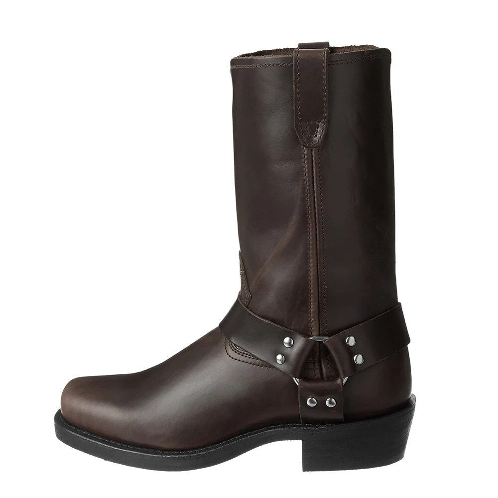 Amélia | Botas Cowboy de Couro Mulher Cano Alto