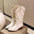 Ana | Botas Cowboy Mulher Cano Alto Bordado Western