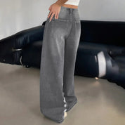 Ana | Jeans Baggy Perna Larga Mulher Cintura Alta