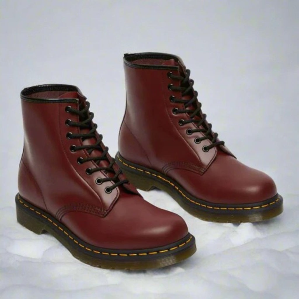 André | Botas Militares de Couro Homem com Atacadores