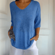 Anna | Top de malha com decote em V