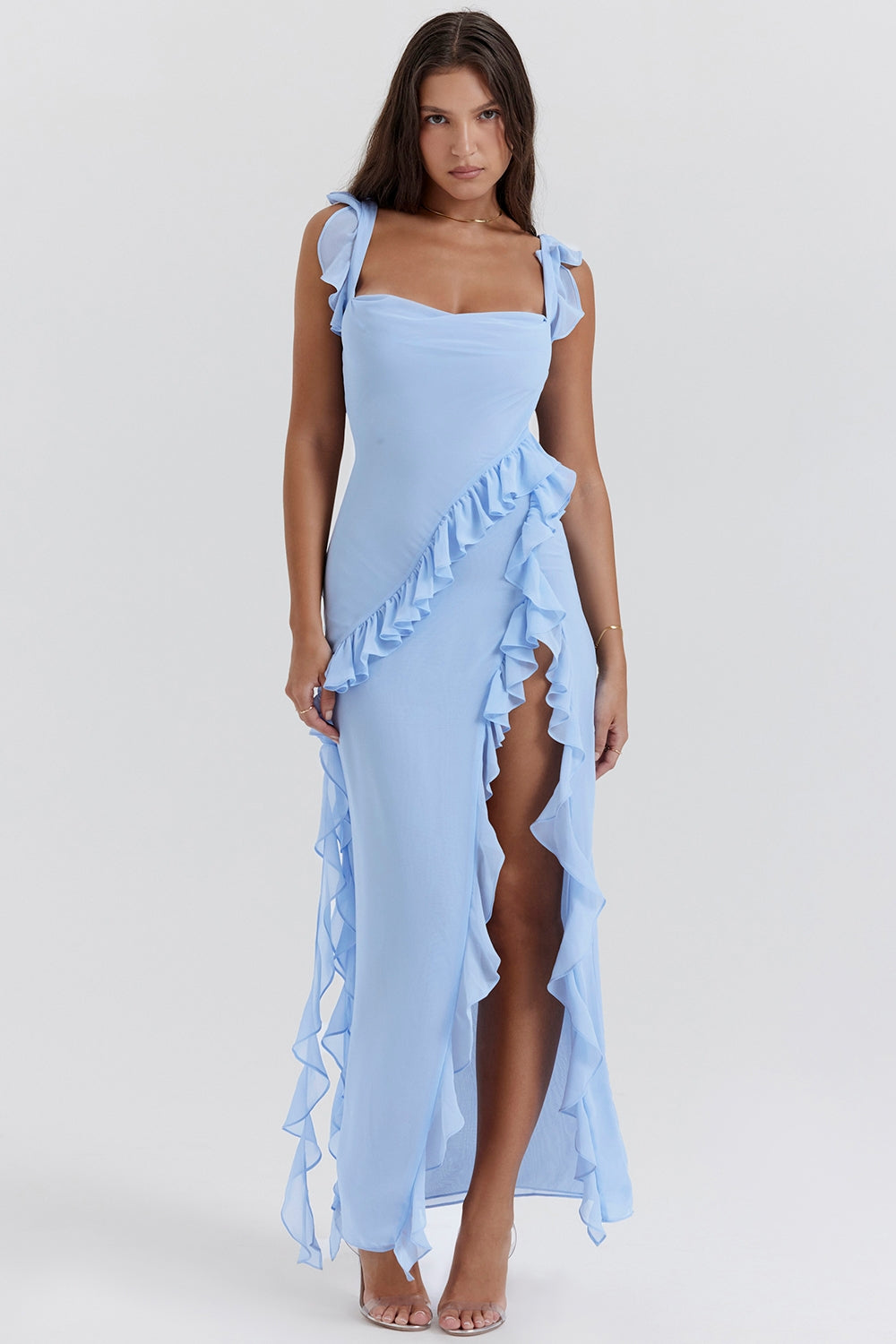 Dalia | Vestido longo com babados