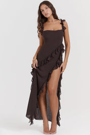 Dalia | Vestido longo com babados