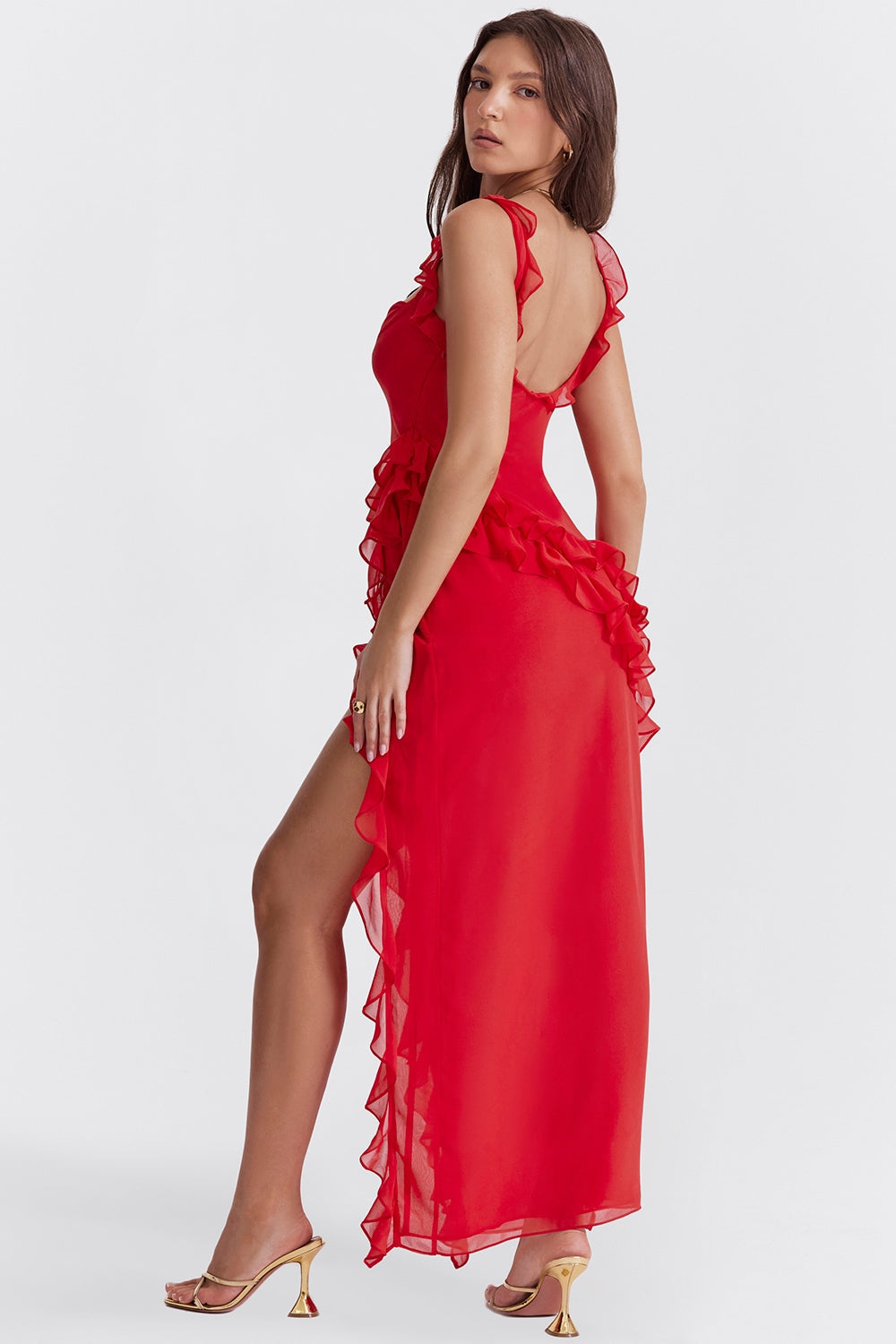 Dalia | Vestido longo com babados