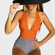 Joana - Fato de Banho Elegante com Cintura Subida