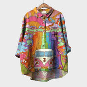 Flora - Camisa de linho de algodão