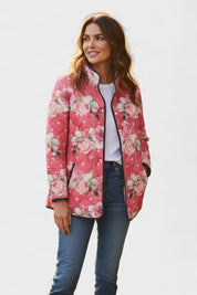 Beatriz | Casaco Acolchoado Estampado Floral Mulher Patchwork