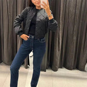Beatriz | Casaco Bomber Acolchoado Mulher Cropped