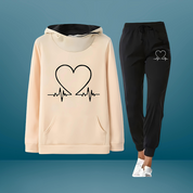 Beatriz | Conjunto Desportivo Mulher Hoodie com Calças de Jogging