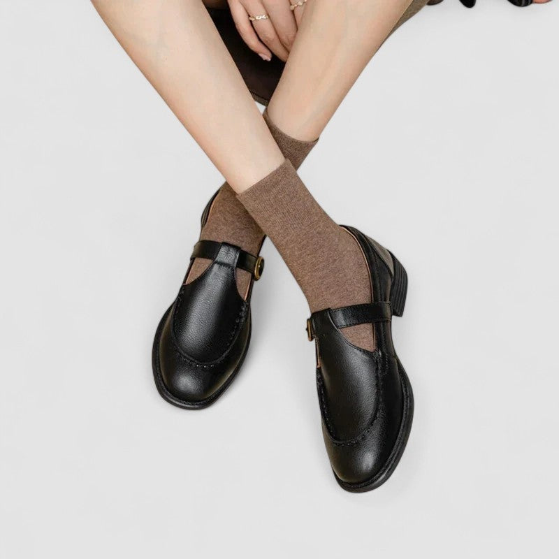 Beatriz | Sapatos Mary Jane Mulher Bico Quadrado Salto Baixo