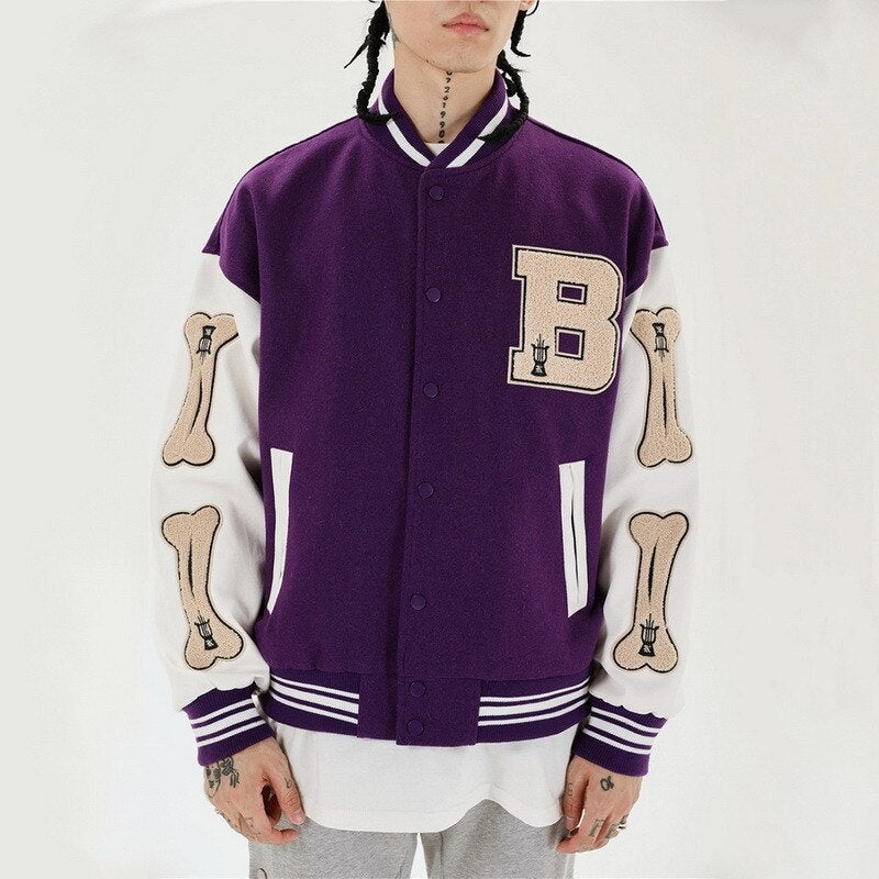 Beatriz | Varsity Jacket Mulher Bomber com Bordados