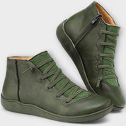 Isabela | Botas Elegantes em Caramelo e Vermelho, do 34 ao 43