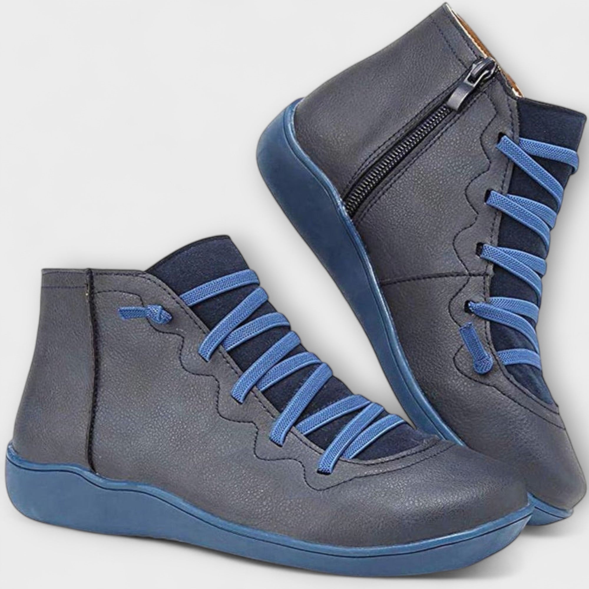 Isabela | Botas Elegantes em Caramelo e Vermelho, do 34 ao 43