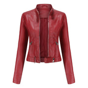 Bruna | Casaco Polipele Mulher Biker Curto Fecho Zip