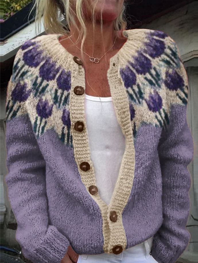 Keysha |  Cardigan com estampa floral
