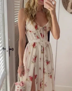 Charlice | Vestido longo floral