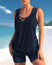 Márcia - Tankini com estampado geométrico