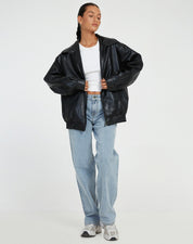 Carolina | Casaco Bomber de Polipele Mulher Oversize