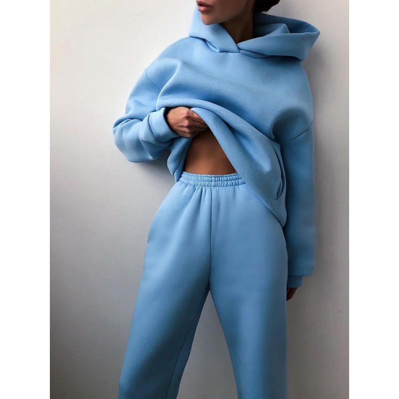 Carolina | Conjunto Hoodie e Calças de Jogging Mulher com Capuz