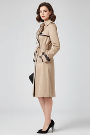 Catarina | Trench Coat Mulher Dupla Botoneira com Cinto