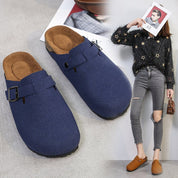 Maria | Clogs Mulher Camurça Sola Anatómica Correia Ajustável