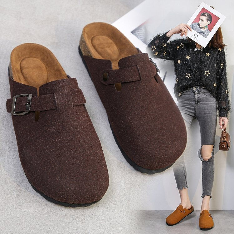 Maria | Clogs Mulher Camurça Sola Anatómica Correia Ajustável