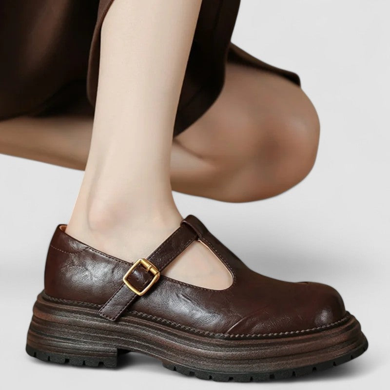 Constança | Sapatos Mary Jane Mulher Sola Plataforma Fivela