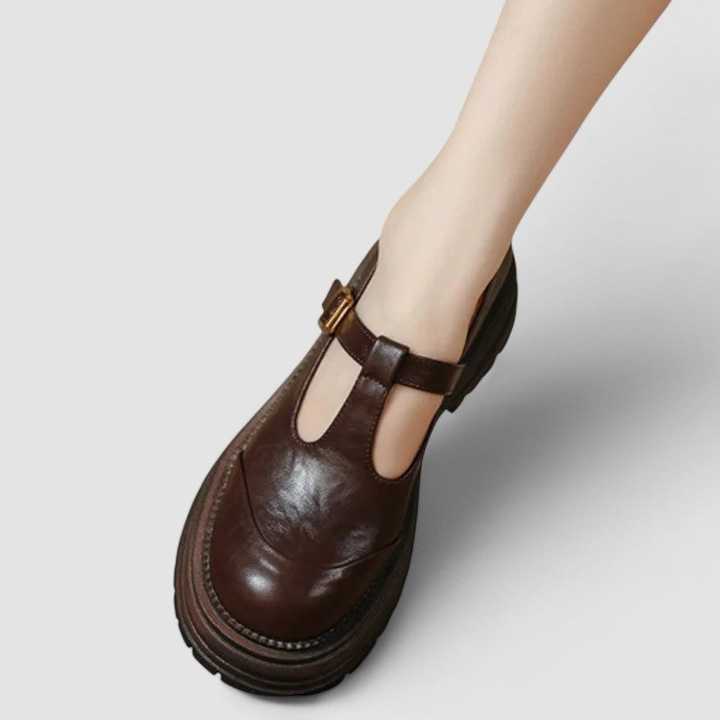 Constança | Sapatos Mary Jane Mulher Sola Plataforma Fivela