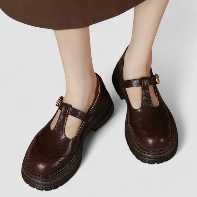 Constança | Sapatos Mary Jane Mulher Sola Plataforma Fivela
