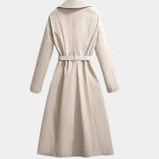 Cristina | Gabardina Mulher Midi com Cinto Clássico