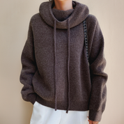 Le Cloe - Suéter de lã merino com gola alta para Mulher