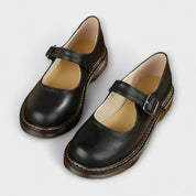 Daniela | Sapatos Mary Jane Mulher Bico Redondo Tira com Fivela