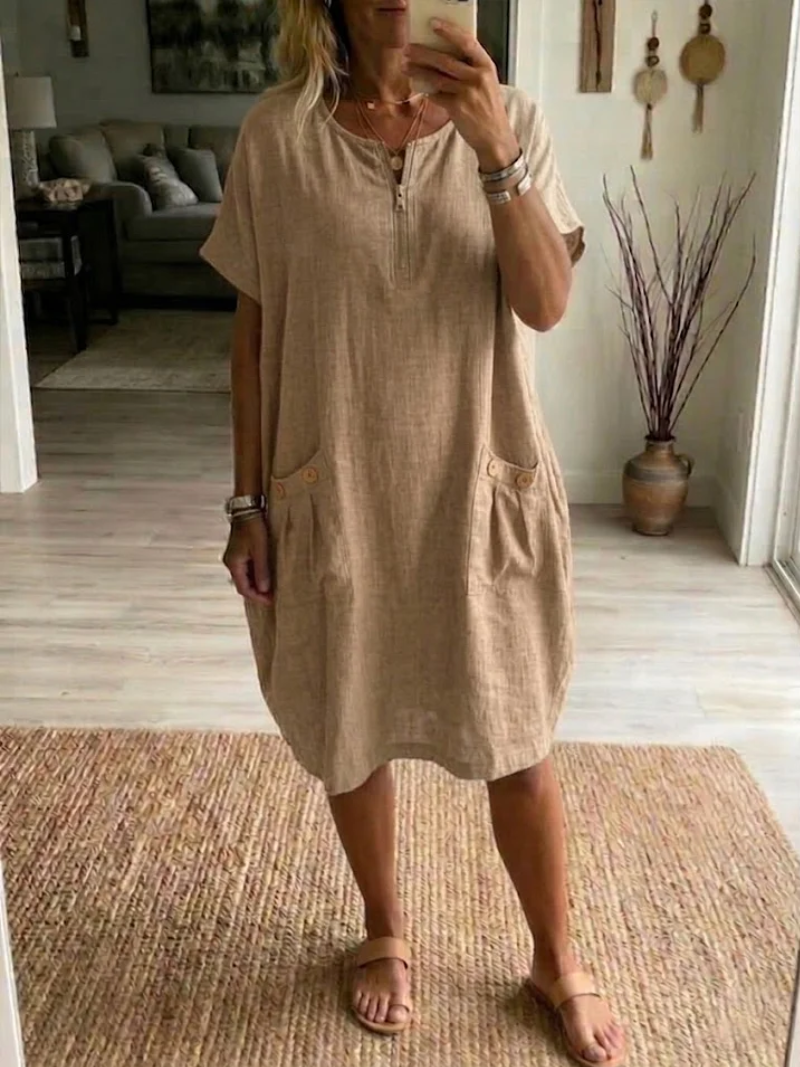 Tessa – Vestido com fecho éclair para Mulher