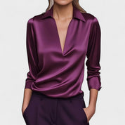 Nádia - Blusa Premium com decote em V