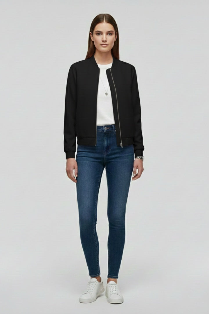 Diana | Bomber Mulher Fecho Frontal Gola Banda
