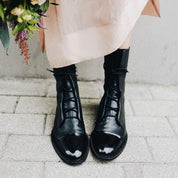 Diana | Botas Militares de Couro Mulher com Atacadores