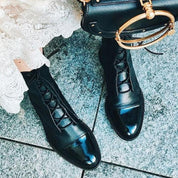 Diana | Botas Militares de Couro Mulher com Atacadores