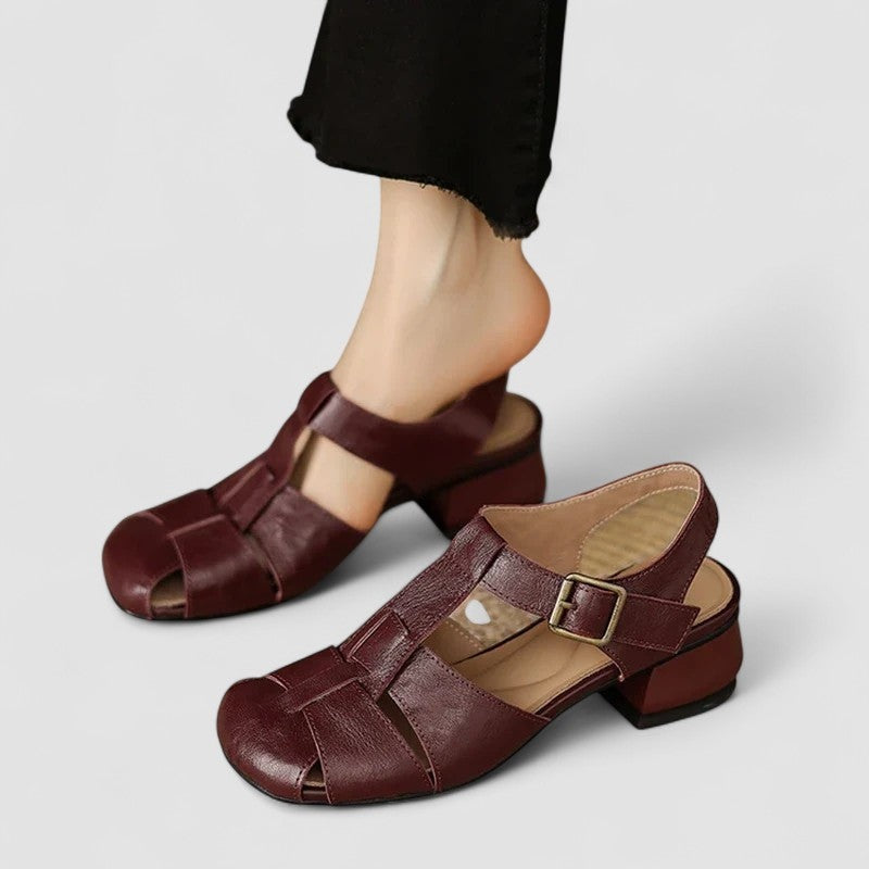 Diana | Sapatos Mary Jane Mulher Salto Bloco Tiras Entrelaçadas