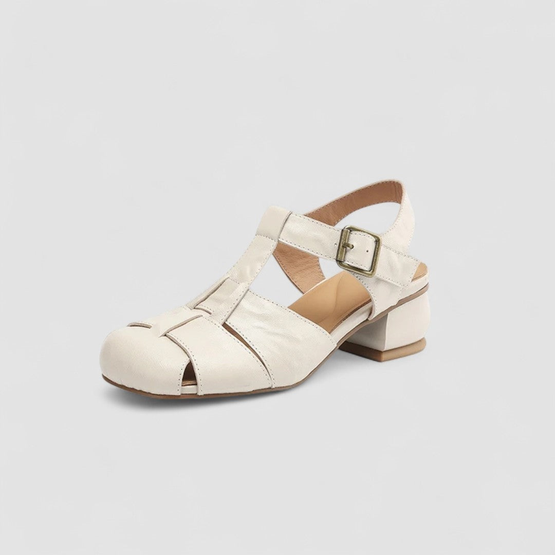 Diana | Sapatos Mary Jane Mulher Salto Bloco Tiras Entrelaçadas