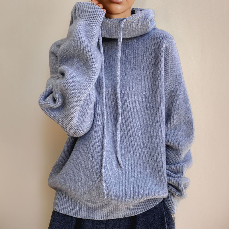 Le Cloe - Suéter de lã merino com gola alta para Mulher