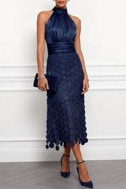 Lau - Vestido midi Céline elegante para cerimónia para Mulher