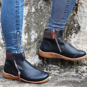 Elisabete | Botins Mulher Fecho Lateral Sola Plana