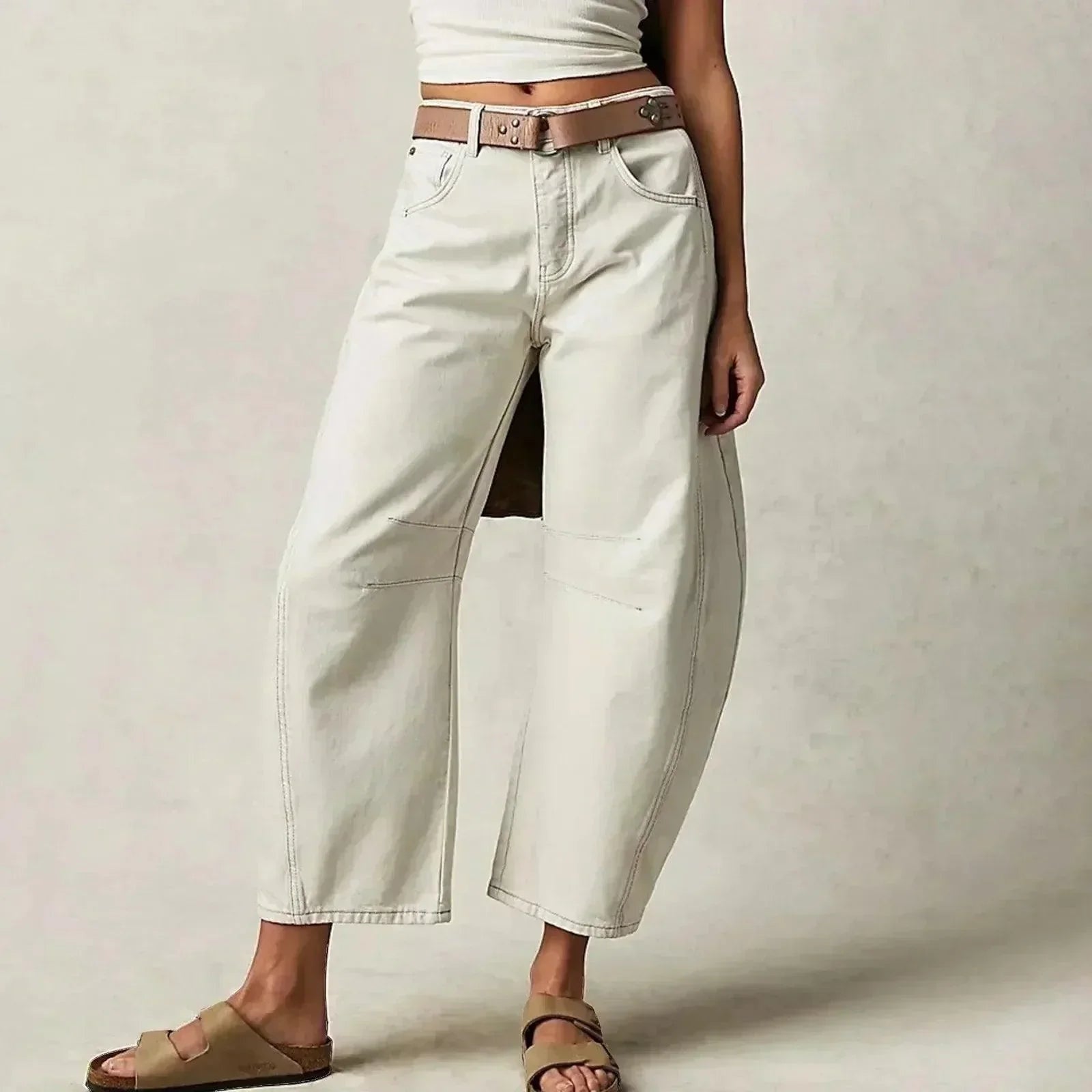 Elisabete | Jeans Mulher Corte Largo Cintura Alta