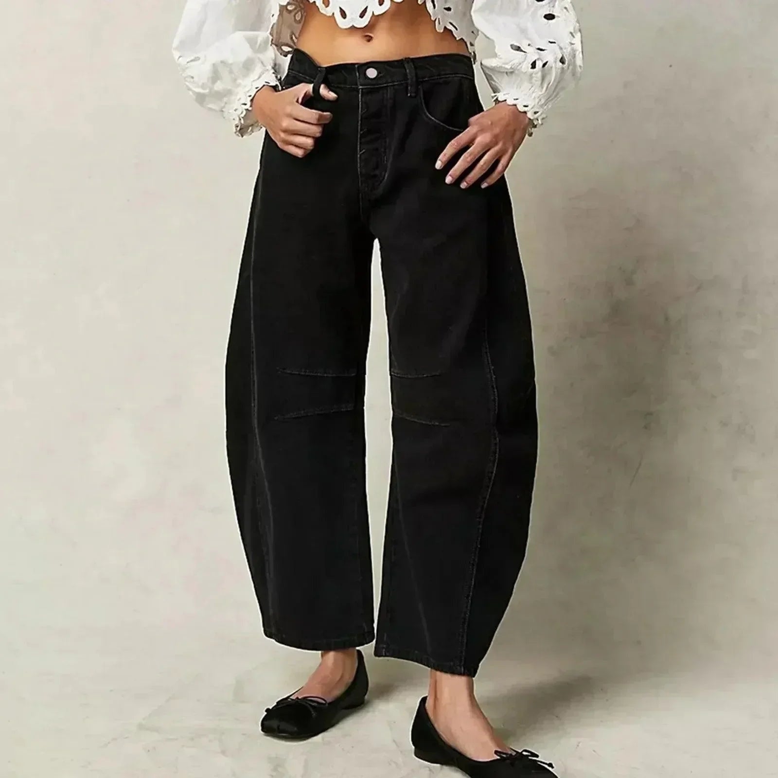 Elisabete | Jeans Mulher Corte Largo Cintura Alta