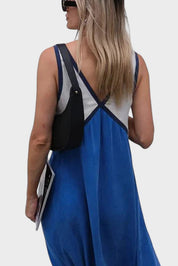 Lara - Vestido Comprido Bicolor