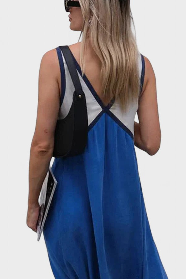 Lara - Vestido Comprido Bicolor