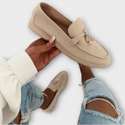 Sabrina | Mocassins de Pele em Bege Natural, do 36 ao 41