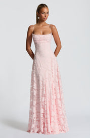 Francisa | Vestido longo de Mulher com corpete de renda