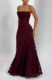 Francisa | Vestido longo de Mulher com corpete de renda