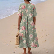 Blanca - Vestido Midi Floral Retro